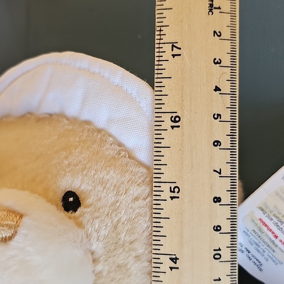 Baby Gund From nordstroms Striped Blue and‎ Tan Teddy Bear Teaching Toy. NWT - Picture 11 of 11